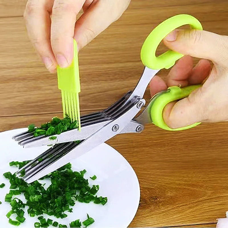 Herb Scissors Set with 5 Blades.