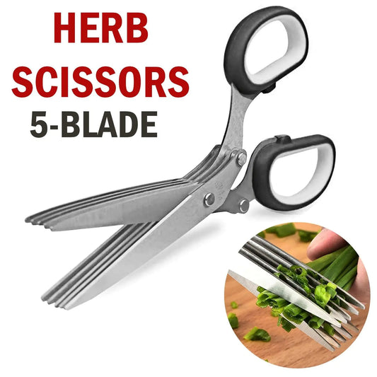 Herb Scissors Set with 5 Blades.